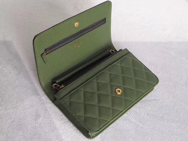 CC original caviar leather woc chain bag 33814 olive