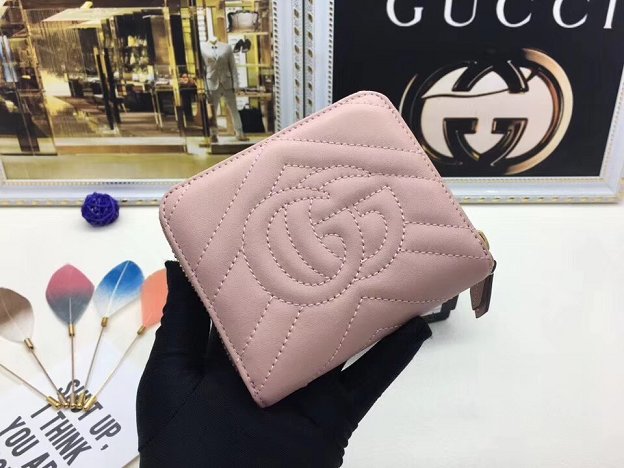 GG top quality marmont wallet 460188 pink