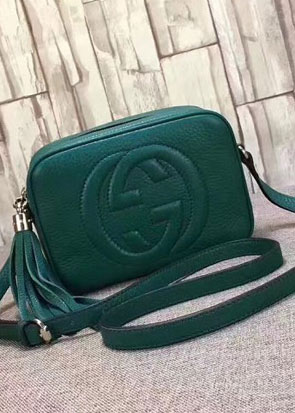 2018 GG original calfskin leather shoulder bag 308364 green