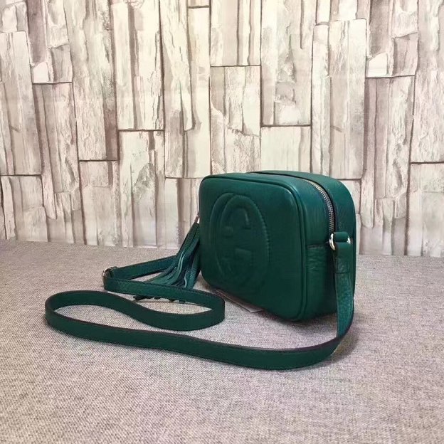 2018 GG original calfskin leather shoulder bag 308364 green