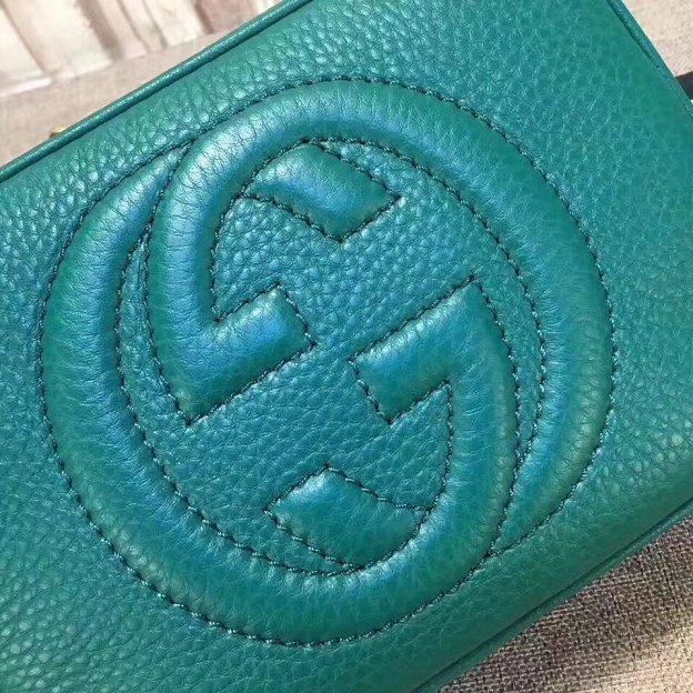 2018 GG original calfskin leather shoulder bag 308364 green