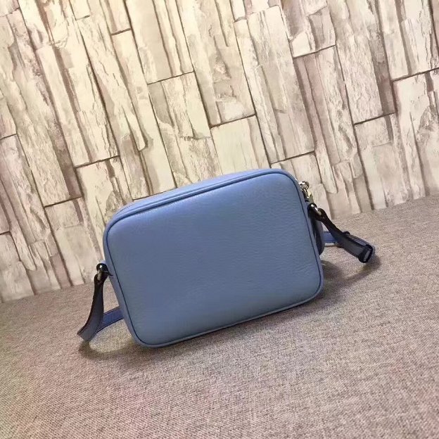 GG original calfskin leather shoulder bag 308364 blue