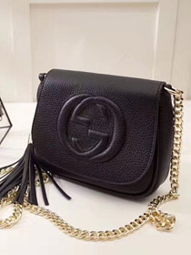 GG original calfskin mini shoulder bag 323190 black