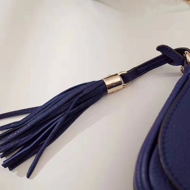 GG original calfskin mini shoulder bag 323190 navy blue