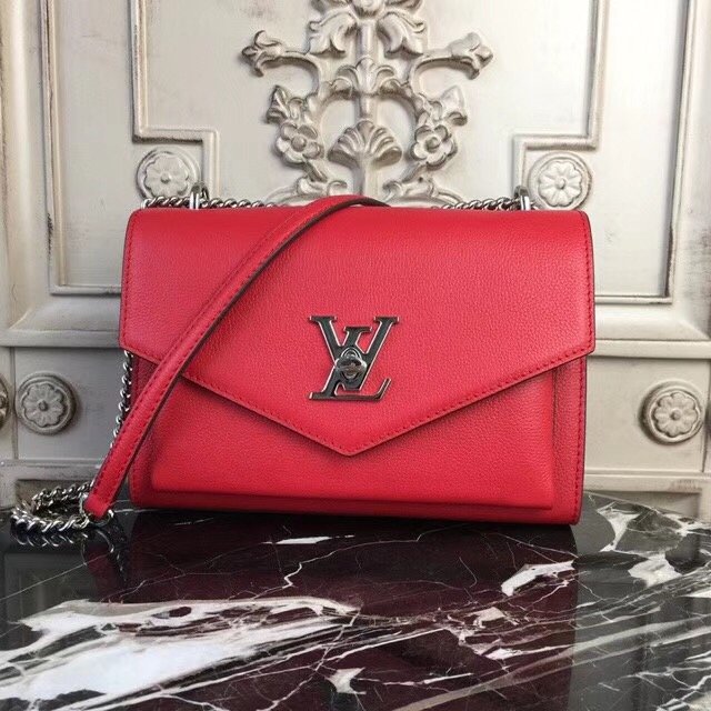 Louis vuitton original calfskin mylockme bb bag M51419 red