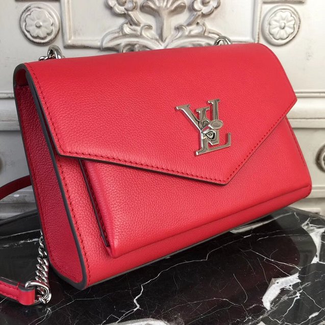 Louis vuitton original calfskin mylockme bb bag M51419 red