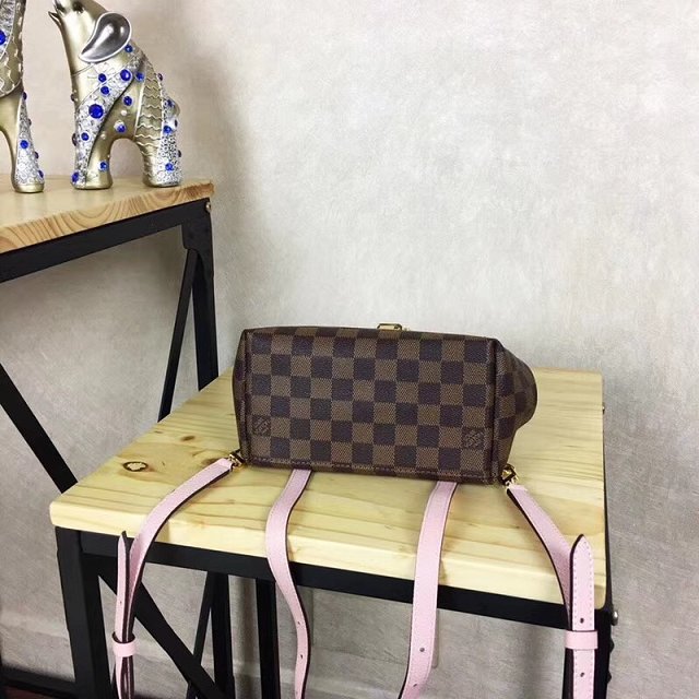 2018 louis vuitton original damier ebene clapton backpack N42262 pink