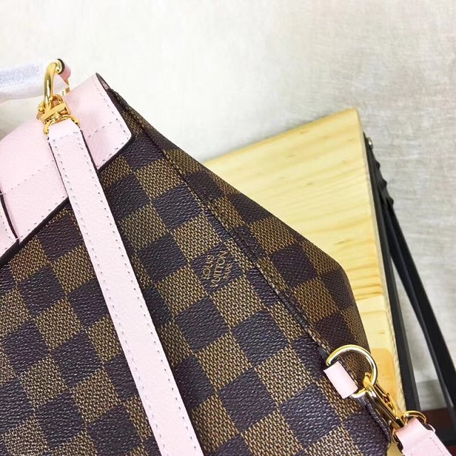 2018 louis vuitton original damier ebene clapton backpack N42262 pink