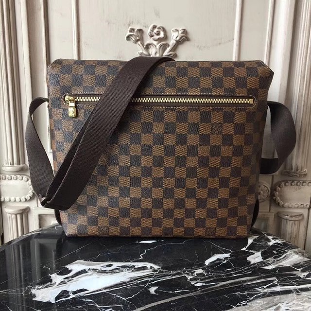 Louis vuitton original damier ebene brooklyn bag mm N51211 