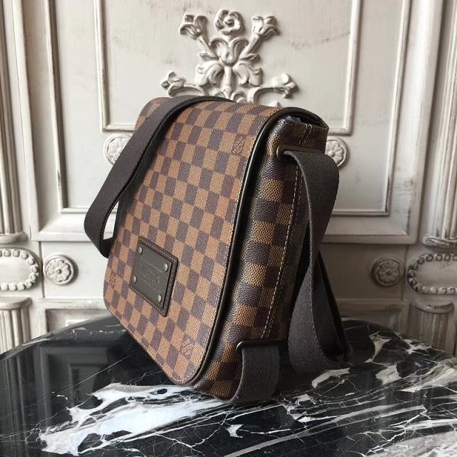 Louis vuitton original damier ebene brooklyn bag pm N51210 