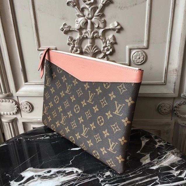 Louis vuitton original monogram daily pouch M64590 pink