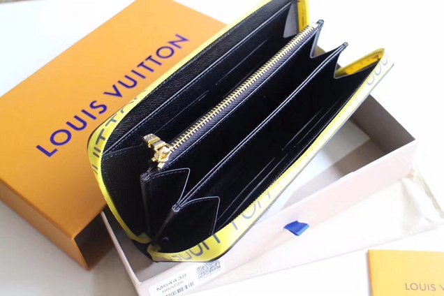 Louis vuitton original monogram zippy wallet M60017 yellow