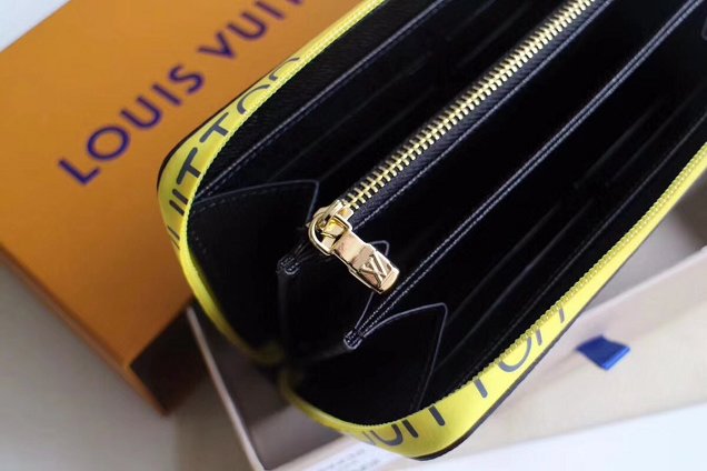 Louis vuitton original monogram zippy wallet M60017 yellow