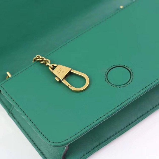 GG margaret original calfskin mini chain bag 488426 green