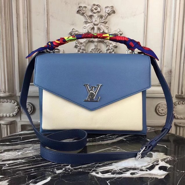 Louis vuitton original calfskin my lockme bag M51415 blue