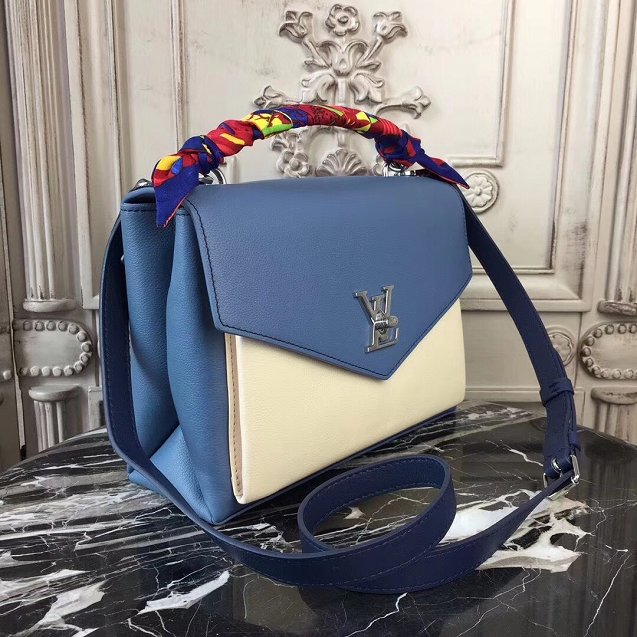 Louis vuitton original calfskin my lockme bag M51415 blue