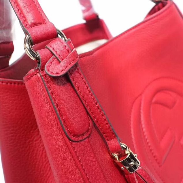 GG original calfskin hobo bag 282309 red