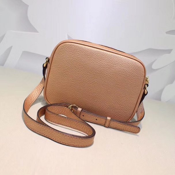 GG original calfskin leather shoulder bag 308364 apricot