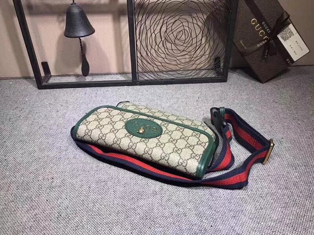 2018 GG original canvas supreme belt bag 493930 green 