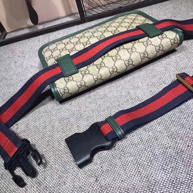 2018 GG original canvas supreme belt bag 493930 green 