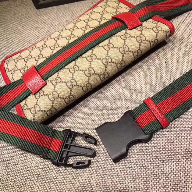 2018 GG original canvas supreme belt bag 493930 red