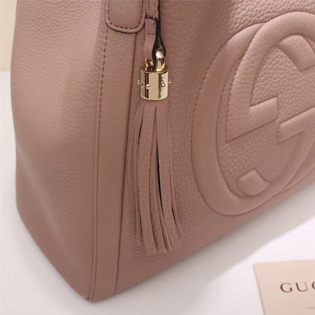 GG original calfskin hobo bag 282309 apricot