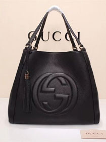 GG original calfskin hobo bag 282309 black