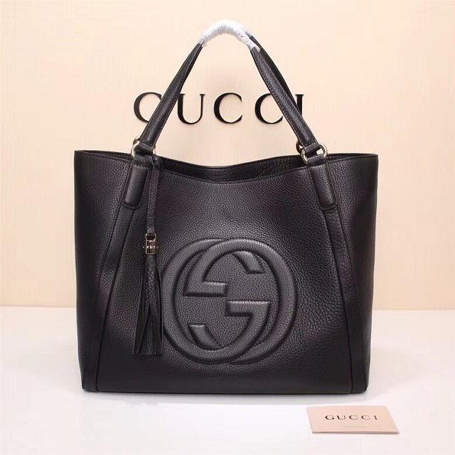 GG original calfskin hobo bag 282309 black