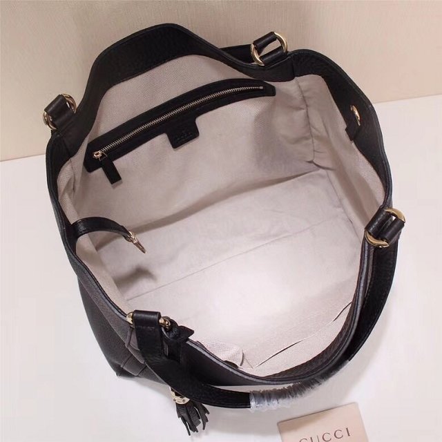 GG original calfskin hobo bag 282309 black