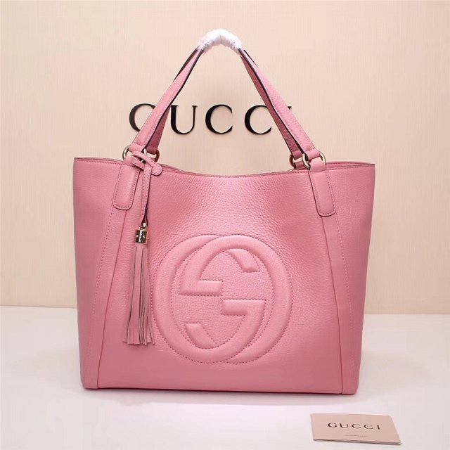 GG original calfskin hobo bag 282309 pink