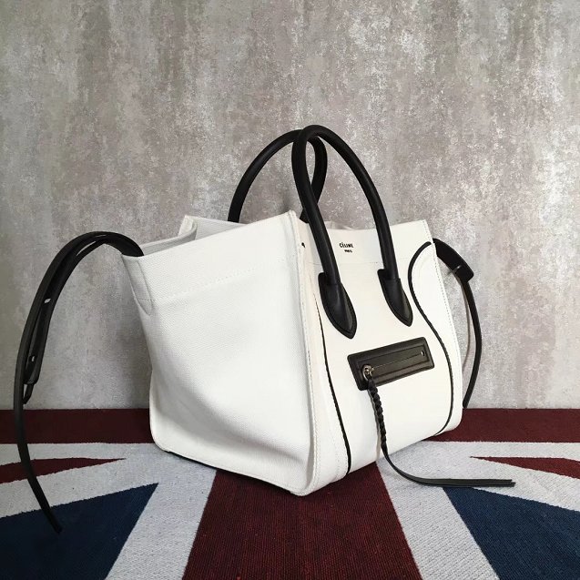 2018 celine original cabas luggage phantom bag 9908 white