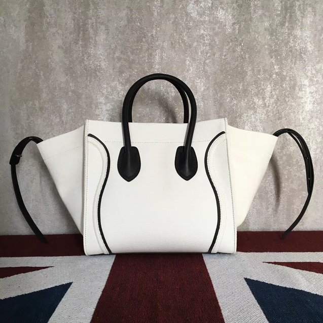 2018 celine original cabas luggage phantom bag 9908 white