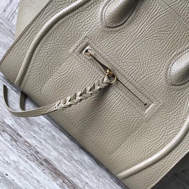 Celine original calfskin luggage phantom bag 9901-2 khaki