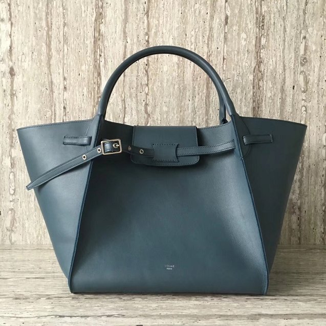 2018 celine original bare calfskin medium big bag 55426 steel blue