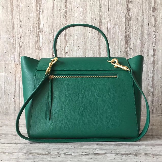 Celine original grained calfskin mini belt bag 189103 green