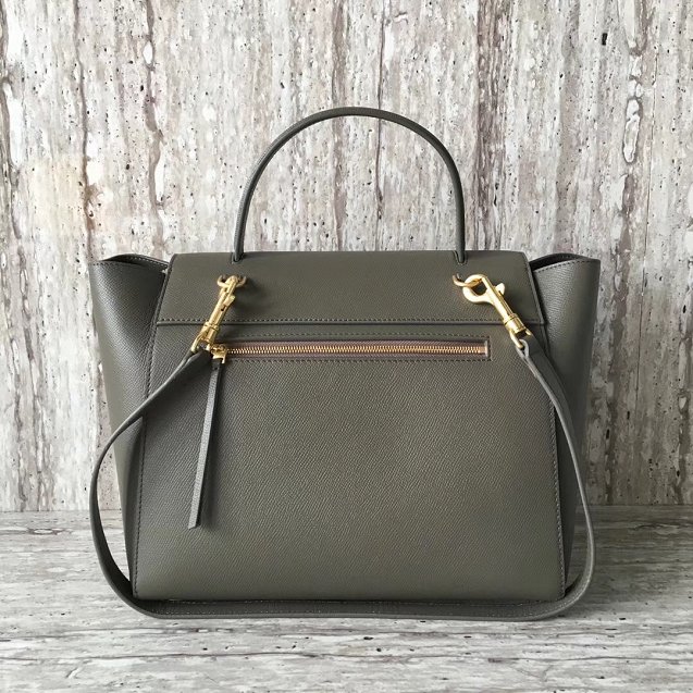 Celine original grained calfskin mini belt bag 189103 khaki