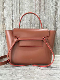 Celine original smooth calfskin micro belt bag 189153 coffee