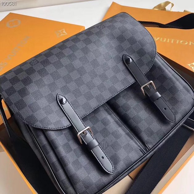 Louis vuitton original damier graphite pchristopher messenger bag n41500