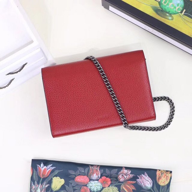 2018 GG original calfskin dionysus mini chain bag 401231 red