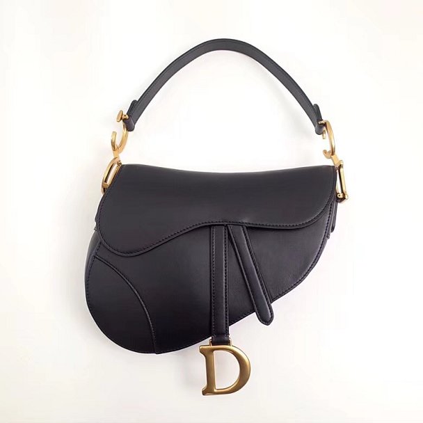 Dior original calfskin saddle bag M0446 black