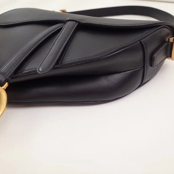 Dior original calfskin saddle bag M0446 black