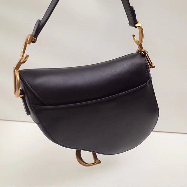 Dior original calfskin saddle bag M0446 black