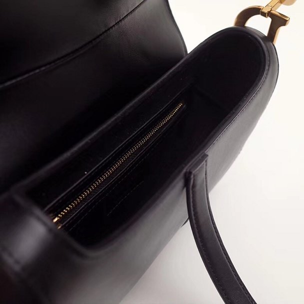 Dior original calfskin saddle bag M0446 black