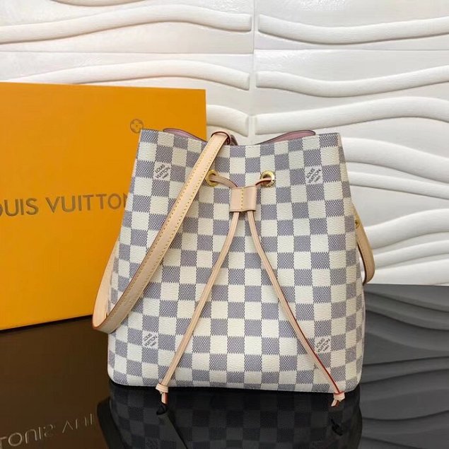 2018 louis vuitton original damier azur neonoe bag M44022 white