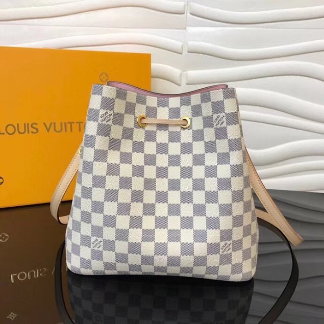 2018 louis vuitton original damier azur neonoe bag M44022 white