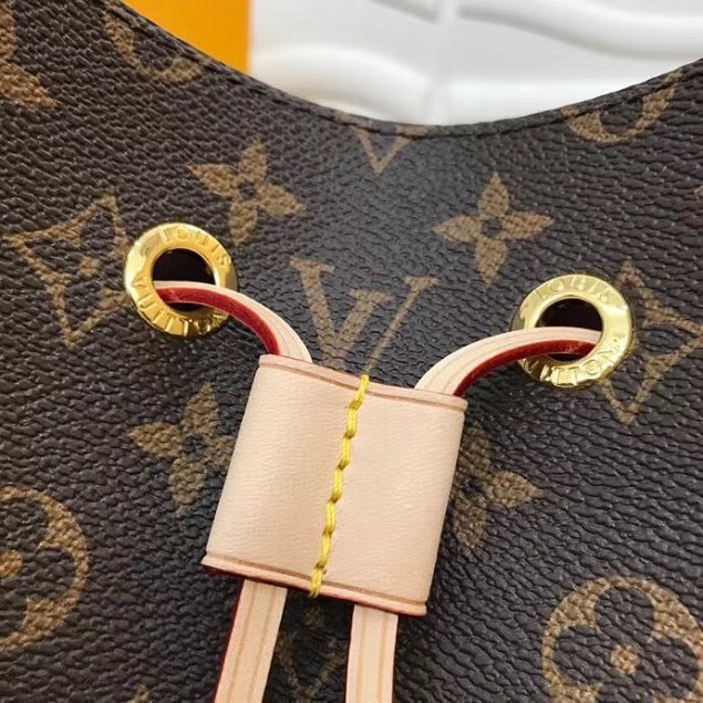 2018 louis vuitton original monogram canvas neonoe bag M44022 apricot