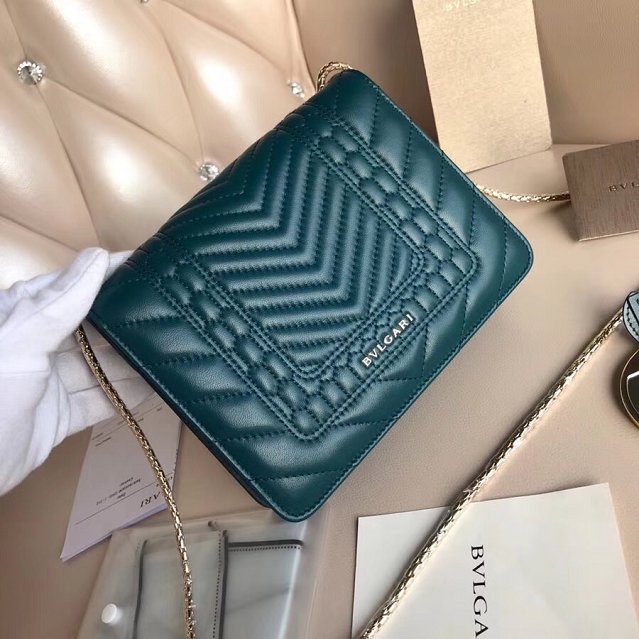 Blvgari original calfskin mini serpenti forever cover bag 286161 green