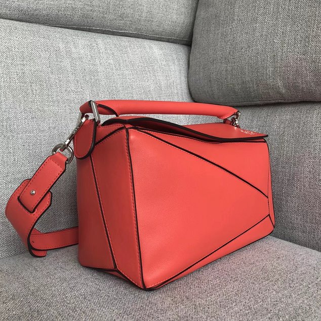 Loewe original calfskin puzzle bag 20155 red