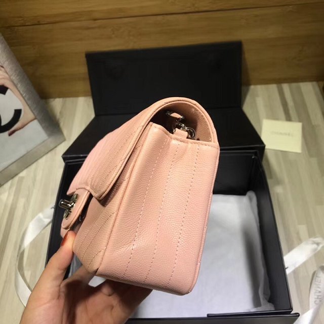 CC original lambskin mini flap bag A69900-3 pink