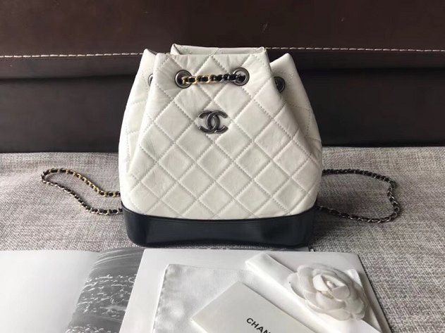 CC original aged calfskin gabrielle backpack A94485 white